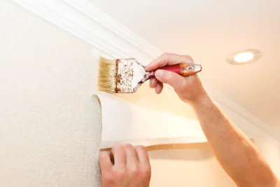Pose de papier peint à Moiron — revêtements muraux et toiles de verre